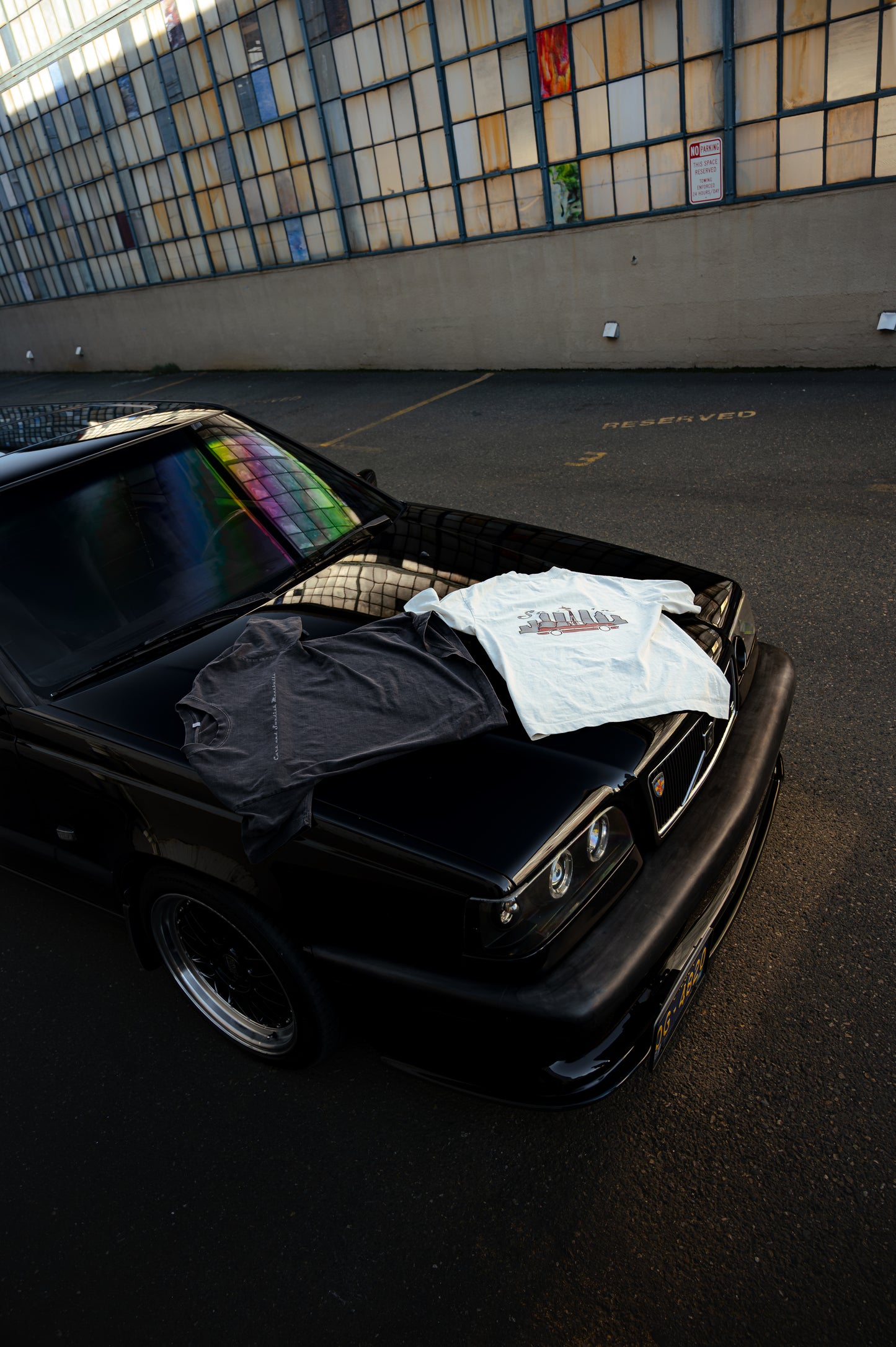 Cars and Swedish Meatballs Seattle Vintage Oversized Tee - Cream